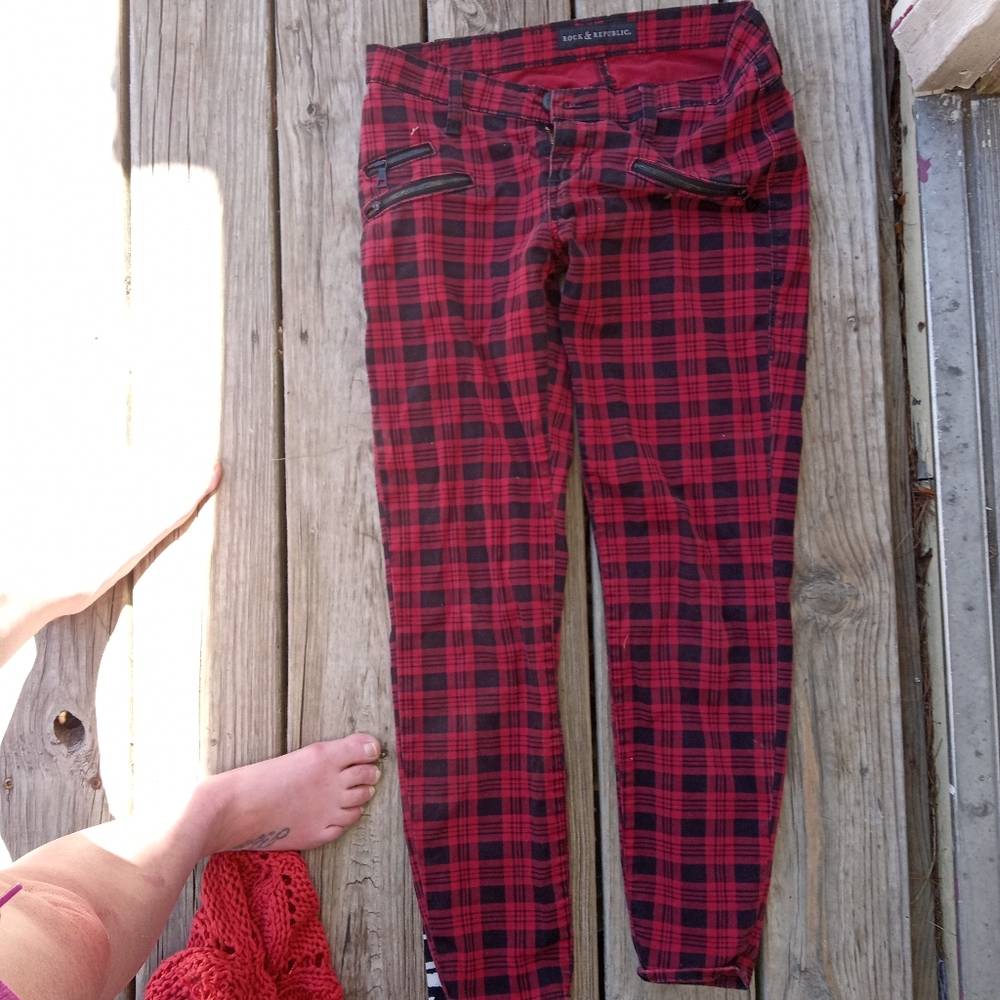 Rock and republic sz.4 red plaid